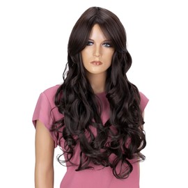 Prettyshop Voluminous Heat-resistant Synthetic Fibre Wig, Wavy Long Hair
