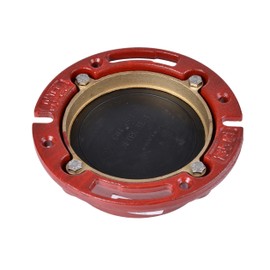 Oatey 4 in. Cast Iron Flange with Test Cap