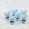 Factory Direct Craft Miniature Light Blue Flocked Teddy Bears |