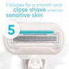 Gillette Venus Extra Smooth Sensitive Womens Razor Blade Refills, 6