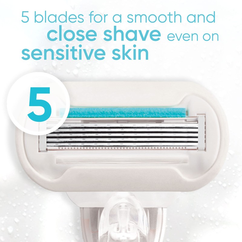 Gillette Venus Extra Smooth Sensitive Womens Razor Blade Refills, 6