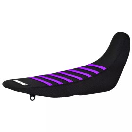 Honda 2021-2024 Honda CRF 300L Seat Cover By Enjoy MFG ALL BLACK PURPLE RIBS #305