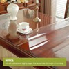 OstepDecor 23.6 x39 Inch Clear Table Protector, Plastic Table Cover