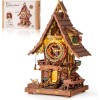 ROKR Cuckoo Clock 3D Wooden Puzzle DIY Model Kit Budding