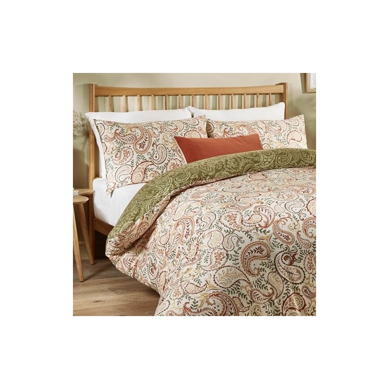 Duvet Day Anika Duvet Cover Set – Reversible Paisley Printed