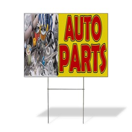 Fastasticdeals Weatherproof Yard Sign Window Tinting Car Auto Body Shop Repair White Lawn Garden 24x18 Inches 1 Side Print