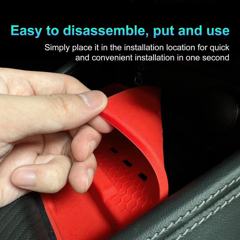 FDAIUN Wireless Charging Protective Pad for Ford Mustang 2024-2025 Silicone