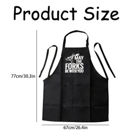 Bojueshaw Cooking Aprons,Adjustable Kitchen Apron,Oil Proof Chef Apron,Unisex Waterproof Bib Apron with 3 Pockets for Baking Gardening Bar Craft BBQ Coffee