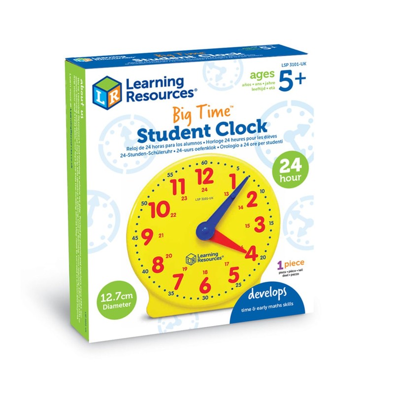 Learning Resources LSP3101-UK Concept Big Time 24 Hour Student Watch,