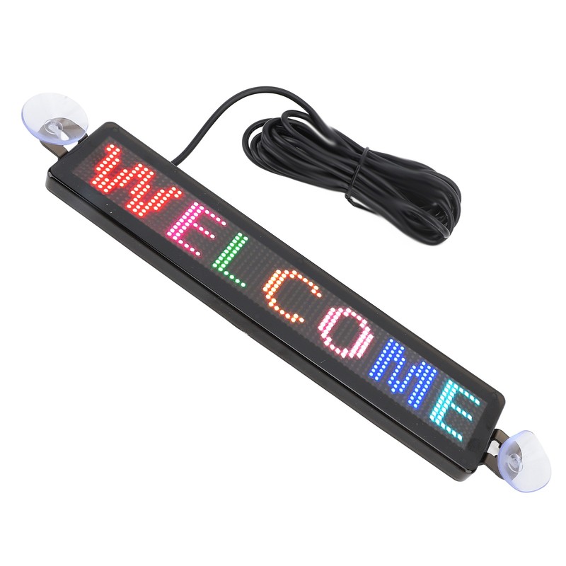LED Scrolling Sign 12x72 Pixels 230x50mm Bluetooth APP Programmable LED