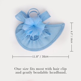 DRESHOW Women Fascinator Hats Tea Party Hat Vintage Pillbox Hat Headband for Cocktail