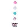 20Pcs Round Beads 5Pcs Butterfly Shaped Beads DIY Kit for