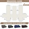 TAOCOCO 100% Waterproof Recliner Sofa Covers 3 Seater Split Couch