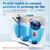 Vacplus Automatic Toilet Bowl Cleaner Tablets Bathroom Toilet Tank Cleaner