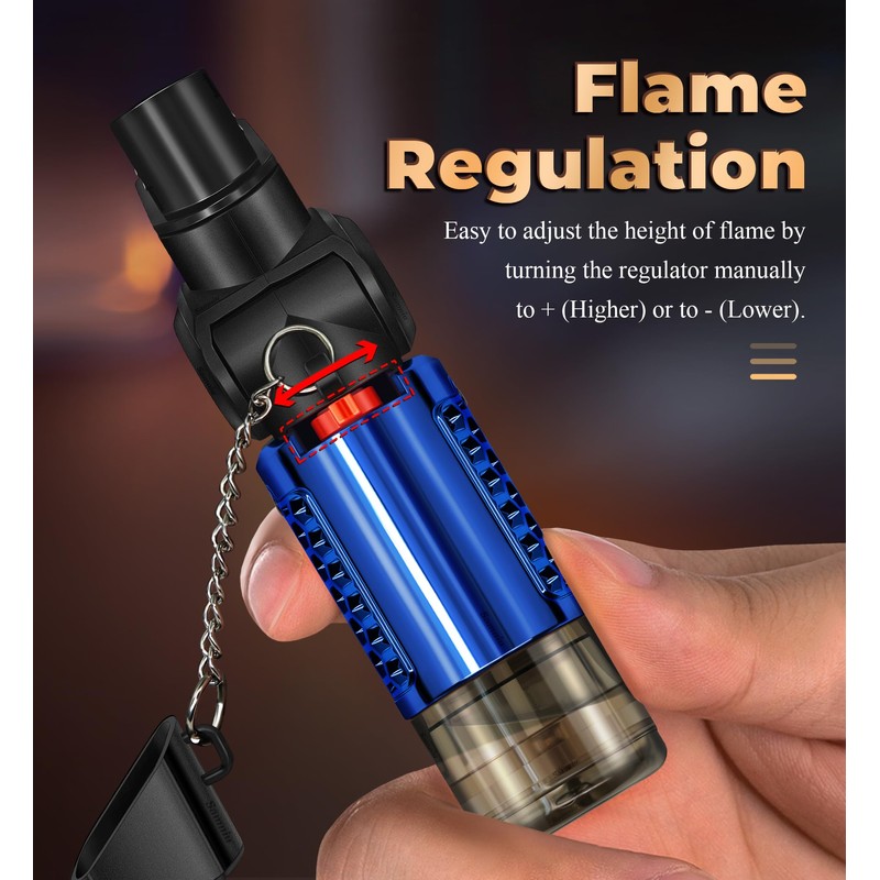SAMNIU 5 Pack of Torch Lighter, 30° & 45° Rotatable