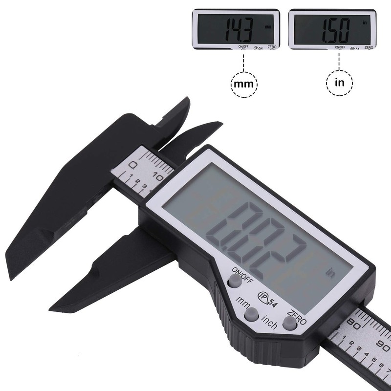 Trimming Shop Digital Vernier Caliper, 150mm/6" Caliper LCD Digital Electronic