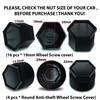 Biomar Labs 16pcs Wheel Nut Covers 4 pcs Locking Bolt