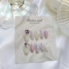 Bora Heartstone Glitter Handmade Nail Tips - Petit Round /