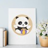 DIY Panda Handcraft Punch Needle Embroidery Kit, Starter Set, Punch