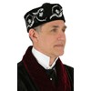 Historical Emporium Men's Deluxe Plush Velvet Embroidered Smoking Cap XL