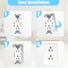 KONEWONG Wall Plate Spacer, 3 Pcs Outlet Spacers for Electrical