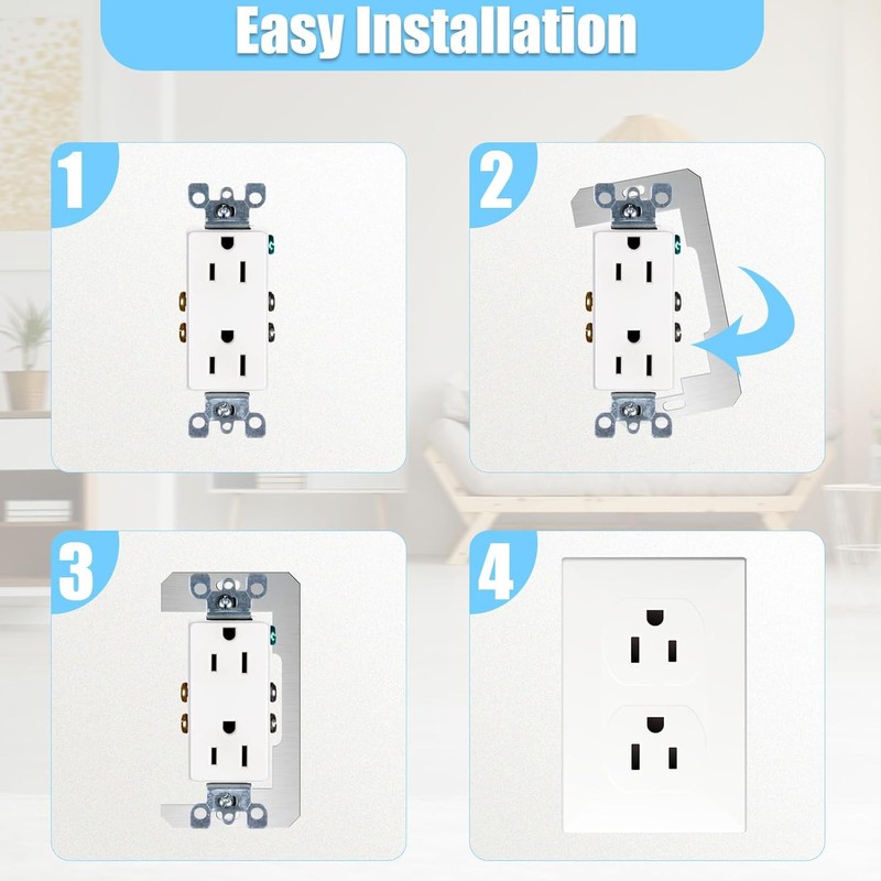 KONEWONG Wall Plate Spacer, 3 Pcs Outlet Spacers for Electrical