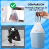 10L Small Bin Bags Drawstring Pedal Bin Liners White Thickened