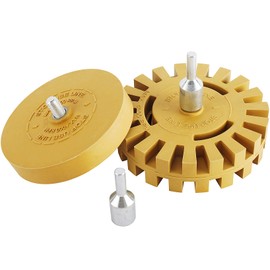 Toolly Car Decal Remover Wheel Set - Universal Pinstripe Sticker Eraser Vinyl Wrap Adhesive Removal Tool for Your RV, Truck, Boat, Aircraft