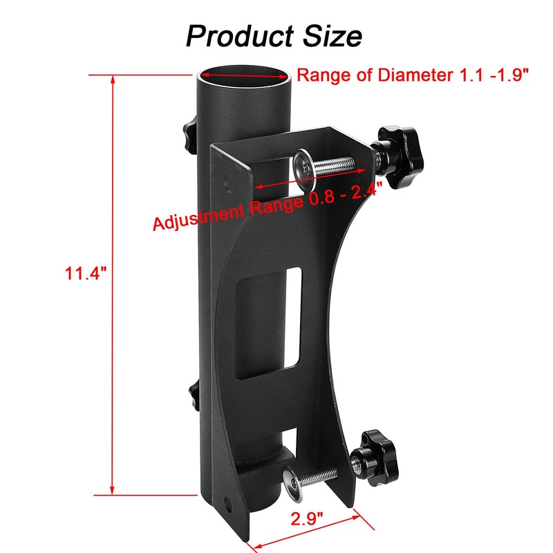 VANROUG Heavy Duty Parasol Holder Patio Umbrella Stand Mount Umbrella
