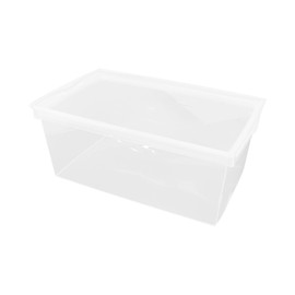 Superio 4-Pack Shoe Box Modern Storage Container - 6.5 Quart/6 Liter, Stackable Plastic Shoe Box Organizer (13.5" L x 8.35" W x 5.2" H)