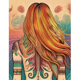 FEMME ON FIRE NOTEBOOK - CORNELL NOTES SYSTEM - 120: UNIQUE WOMEN OF THE WORLD - FEMME ART IMAGINED - RUBY EDITION