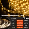 50Ft Solar Strip Lights Outdoor, Waterproof LED Light Strip Auto