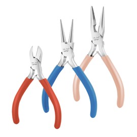 Mr. Pen- Jewelry Pliers, 3 Pack, Jewelry Making kit, Pliers for Jewelry Making, Mini Pliers, Wire Cutters for Jewelry Making, Chain Nose Pliers, Craft Pliers, Earring Pliers
