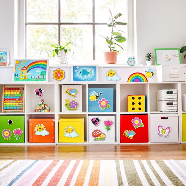 Tatuo Hello Spring Cut-Outs Spring Flower Cut Outs Bulletin Board