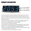DIY Digital Clock Soldering Kit 4-Digit LED Display with Temperature