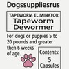 Dogssuppliesrus.com Dog Tapeworm Plus | Dogs 20 lbs 50 Tablets