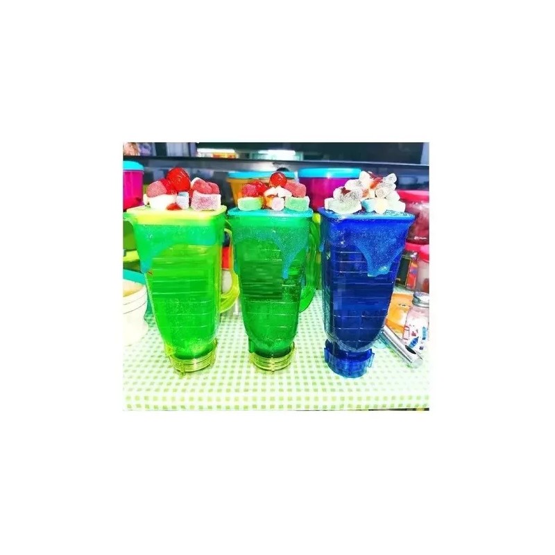 ML 10 Vasos Licuachela Micheladas 1250ml Neon Fiesta