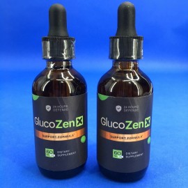 GlucoZen X Support Formula 24 Hours Defense Dietary Supplement 2 oz (Lot of 2)