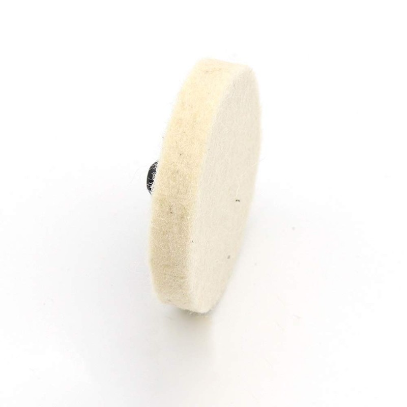 10Pcs Wool Felt Polishing Pads, 2" Compressed Wool Fabric Disc