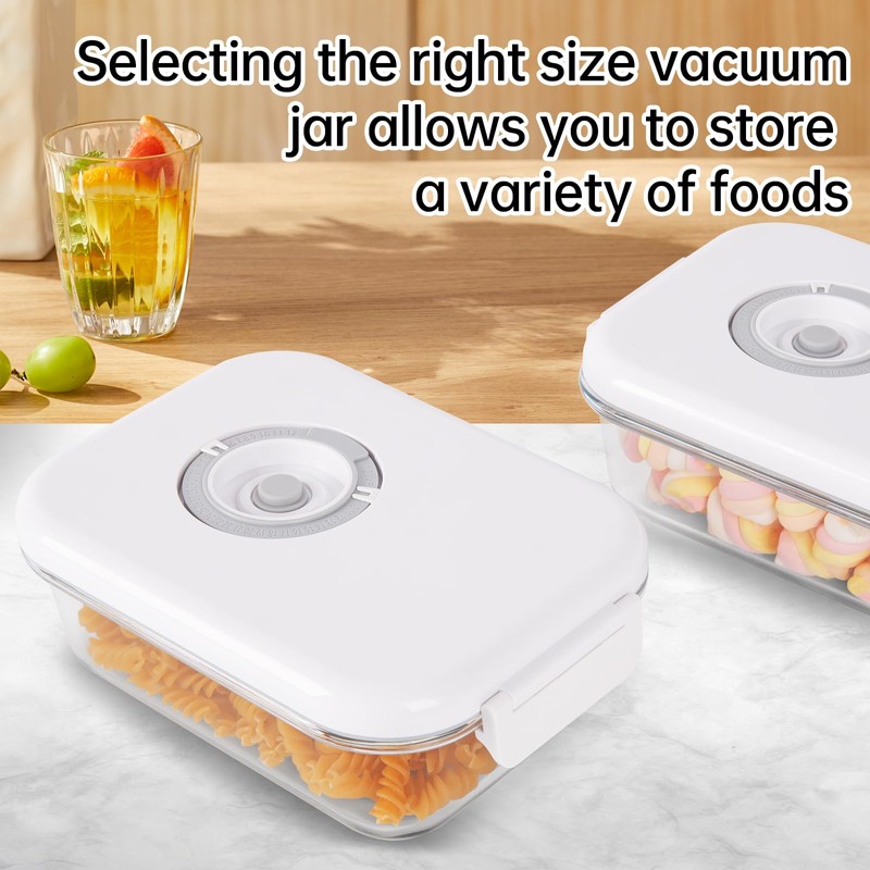 R-PACK Vacuum Food Jar for Freshness - Airtight Food Storage