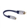 kenable PURE Gold 3.5mm Stereo Jack Socket to 2 Phono
