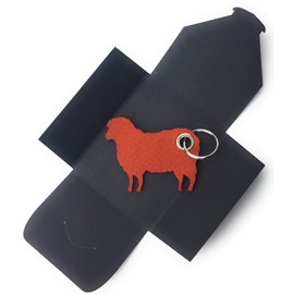 Felt Key Fob Sheep Light Brown as a Special Gift