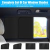 Wowpartspro 4Pcs Magnetic Car Side Window Screen Sun Shade Cover