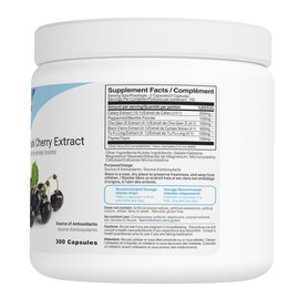 BRONX Black Cherry Extract 300 Capsules | Gout Supplement | Source of Antioxidants | Powder Pills | Bulk Supplement