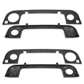 Front Exterior Door Handle Covers Trim with Rubber Seal Gaskets for E36 3 1992-1999, E34 5 1988-1996, E32 7 1986-1994, Z3 1995-2002, Replace for 51218122441 51218122442 51218400195 51218400196