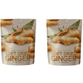 Soft dried fruits variety, Amphora/Mangoes,Smyrna Figs,Apricots,Dates,Tart Cherries,Plums,Bananas,Passion fruit/ refreshing bite sized snack, party platter, 4oz (Soft dried ginger x2)