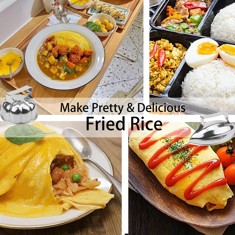 Flower Shaped Rice Mold Fried Rice Press Mold Stainless Steel