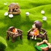 12 Pieces Garden Furniture Ornaments Miniature Table and Chairs Set