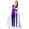 Danzcue Túnica Streamer para mujer (vestido no incluido), Púrpura, L