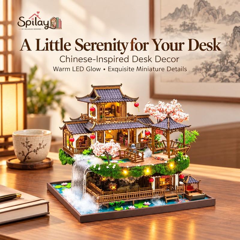 Spilay DIY Miniature House Kit for Adults, Fairyland Miniature Dollhouse